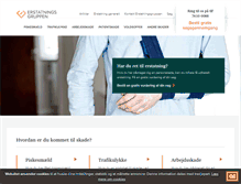 Tablet Screenshot of erstatningsgruppen.dk
